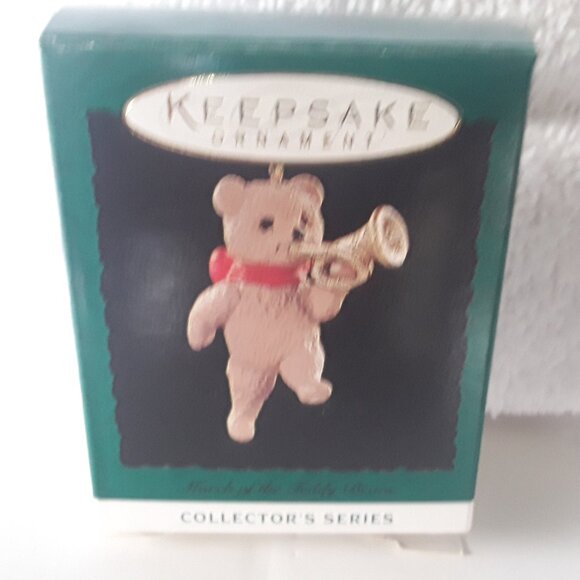 Hallmark Miniature Ornament- March of the Teddy Bears, 1995 box is torn - Picture 4 of 6